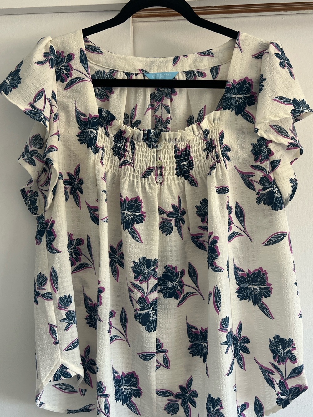 Draper James Flutter Sleeved smock top